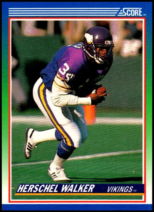 1990 Score #34 Herschel Walker NM-MT Minnesota Vikings Football Card