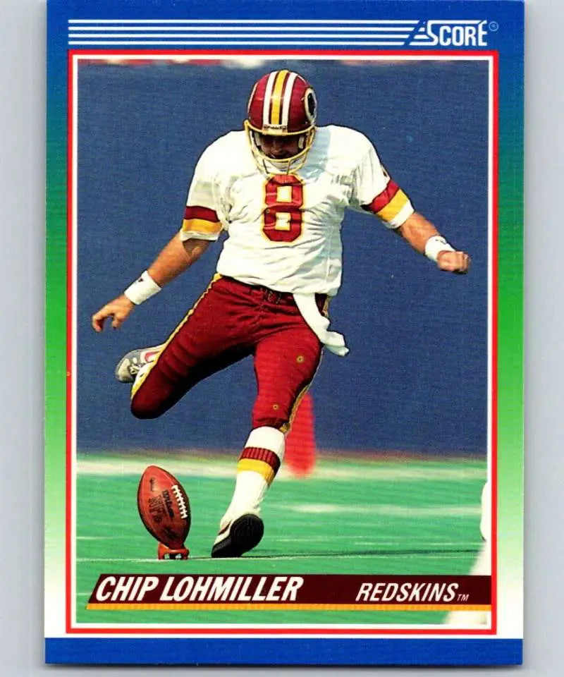 1990 Score #341 Chip Lohmiller NM-MT Washington Redskins Football Card - Football Card Single