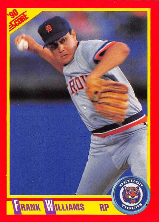 1990 Score #341 Frank Williams EX Excellent Detroit Tigers Baseball Card