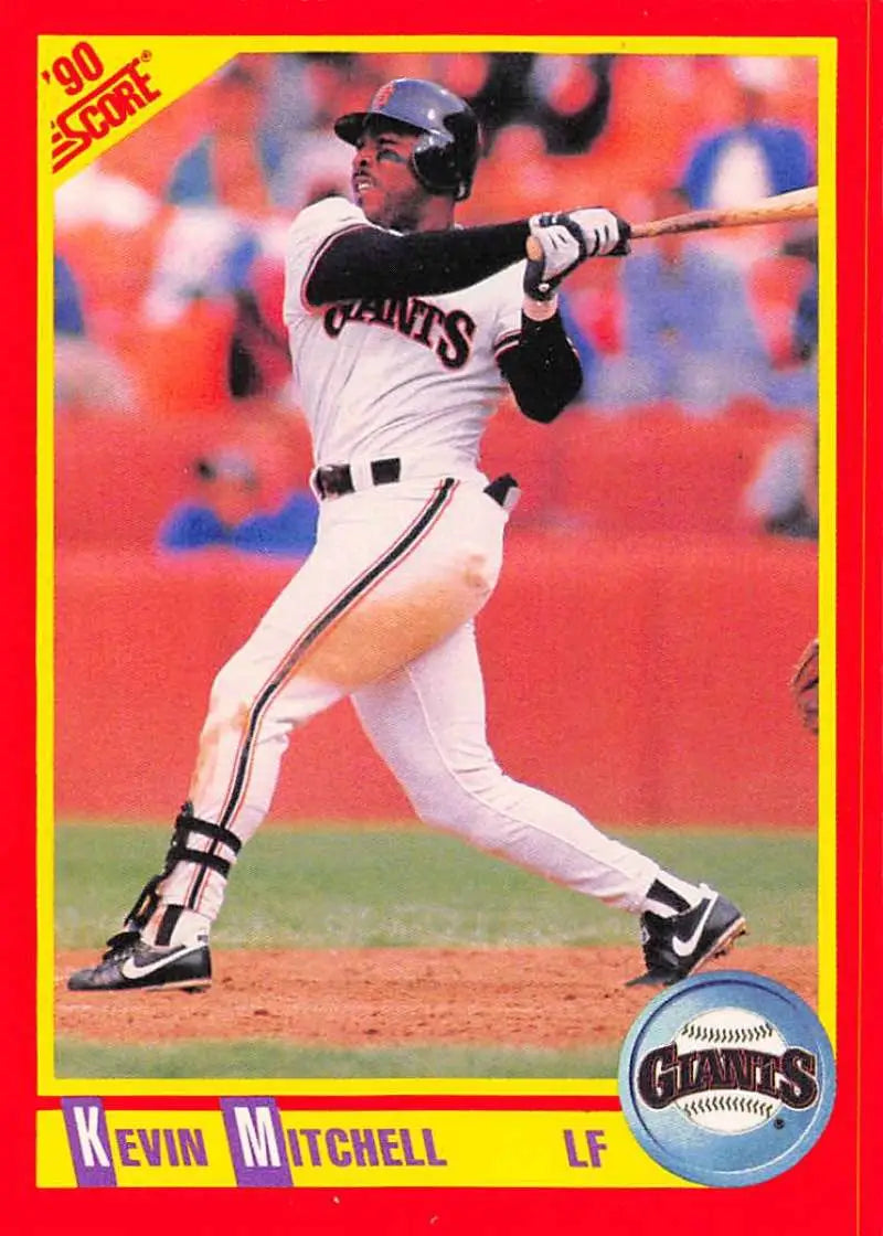 1990 Score #343 Kevin Mitchell EX Excellent San Francisco Giants Baseball Card - Baseball Card Single