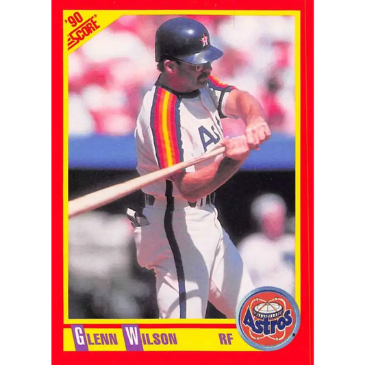 1990 Score #346 Glenn Wilson NM-MT Houston Astros Baseball Card - Baseball Card Single