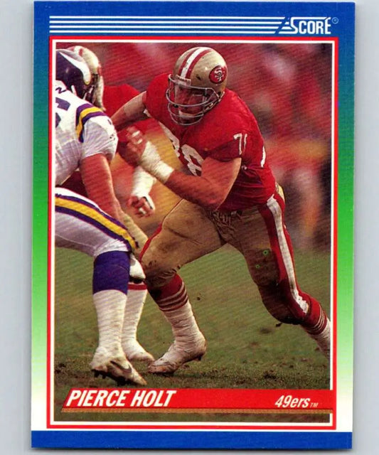 1990 Score #348 Pierce Holt NM-MT RC Rookie San Francisco 49ers Football Card