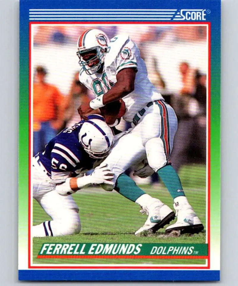 1990 Score #349 Ferrell Edmunds NM-MT Miami Dolphins Football Card - Football Card Single