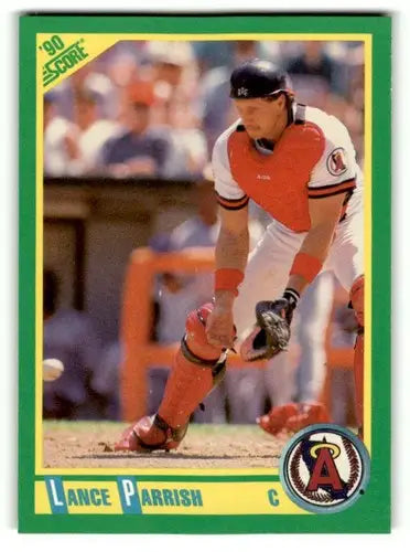 1990 Score #35 Lance Parrish California Angels Baseball Cards ID:52795 - Baseball Card Single
