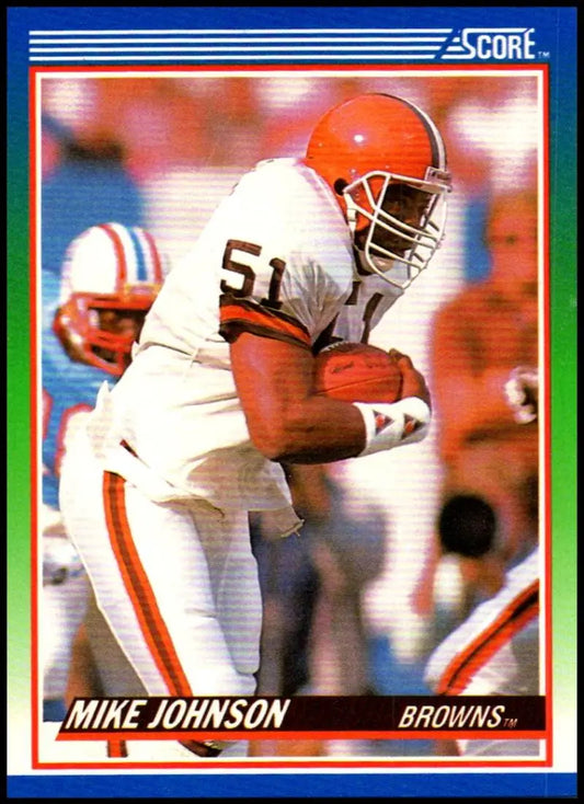 1990 Score #35 Mike Johnson NM-MT Cleveland Browns Football Card