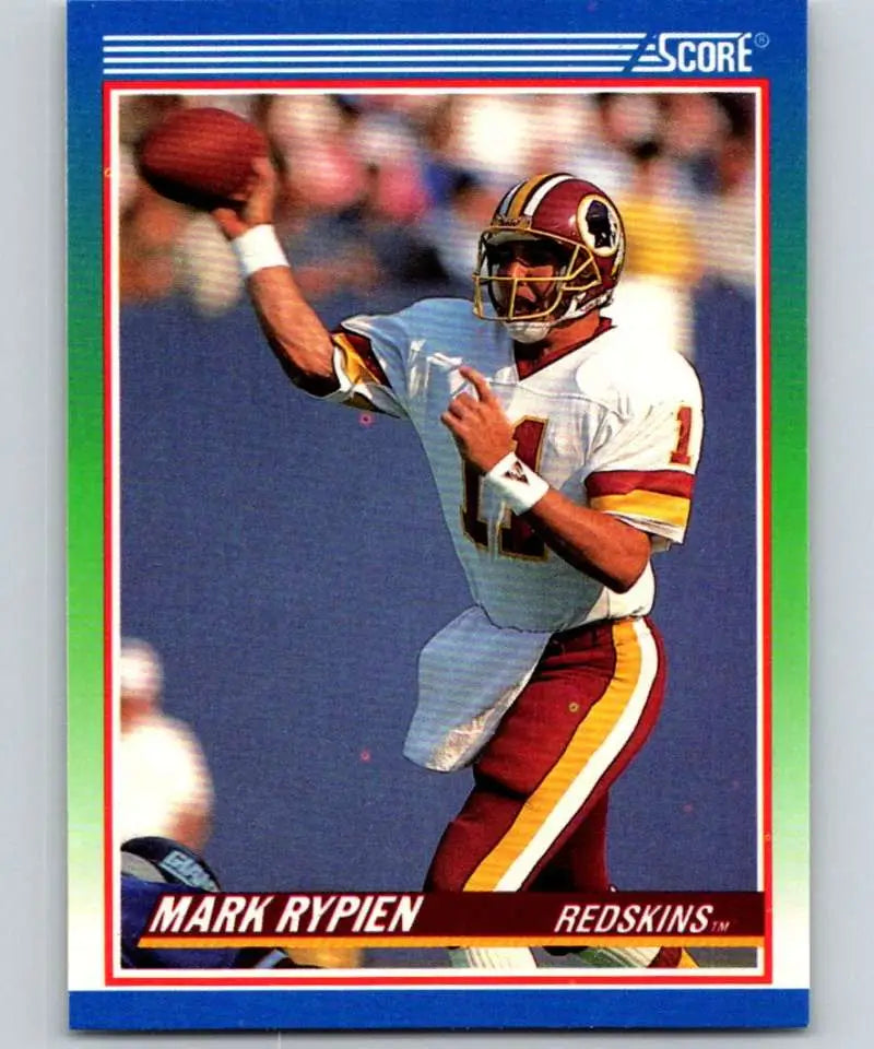 1990 Score #350 Mark Rypien NM-MT Washington Redskins Football Card - Football Card Single