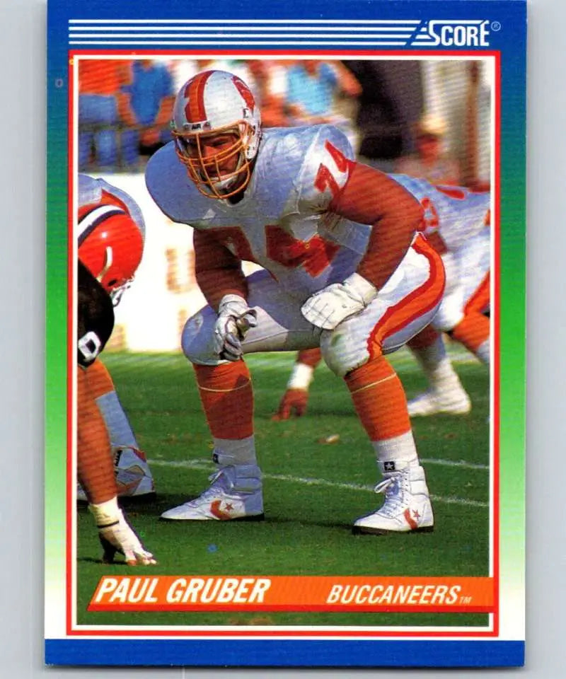 1990 Score #351 Paul Gruber NM-MT Tampa Bay Buccaneers Football Card - Football Card Single