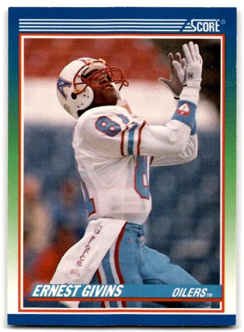 1990 Score #352 Ernest Givins NM-MT Houston Oilers Football Card