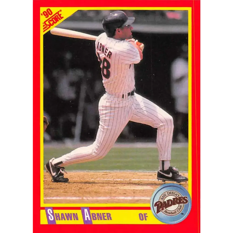 1990 Score #352 Shawn Abner NM-MT San Diego Padres Baseball Card - Baseball Card Single