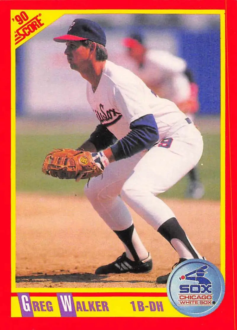1990 Score #354 Greg Walker EX Excellent Chicago White Sox Baseball Card - Baseball Card Single