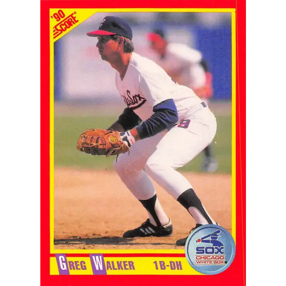 1990 Score #354 Greg Walker NM-MT Chicago White Sox Baseball Card - Baseball Card Single