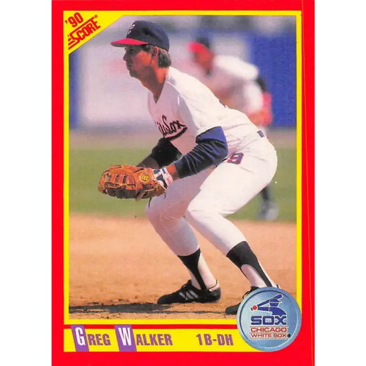 1990 Score #354 Greg Walker NM-MT Chicago White Sox Baseball Card - Baseball Card Single