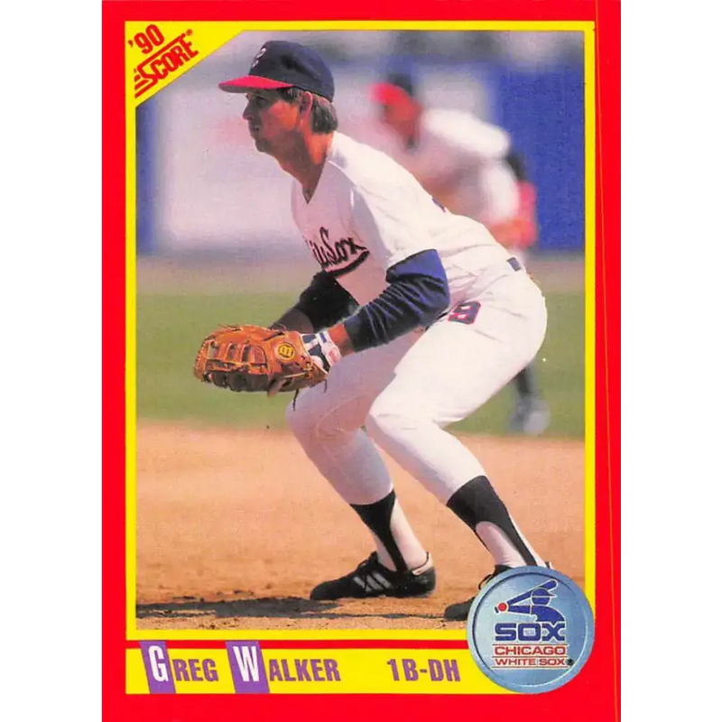 1990 Score #354 Greg Walker NM-MT Chicago White Sox Baseball Card - Baseball Card Single