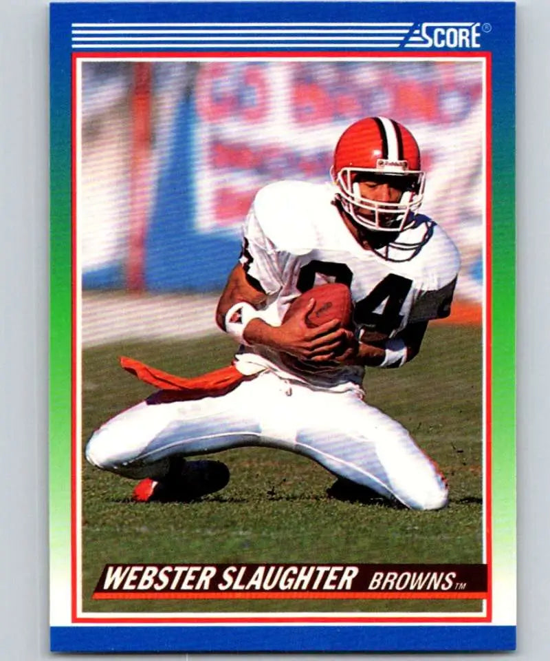 1990 Score #355 Webster Slaughter NM-MT Cleveland Browns Football Card - Football Card Single