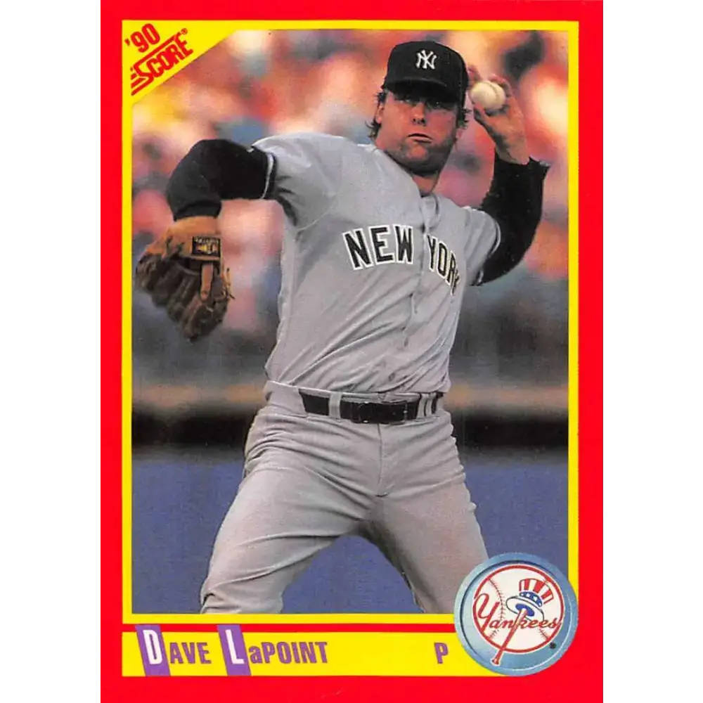 1990 Score #357 Dave LaPoint NM-MT New York Yankees Baseball Card - Baseball Card Single