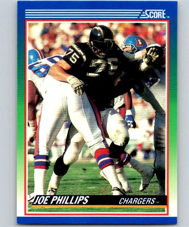 1990 Score #36 Joe Phillips NM-MT RC Rookie San Diego Chargers Football Card - Football Card Single
