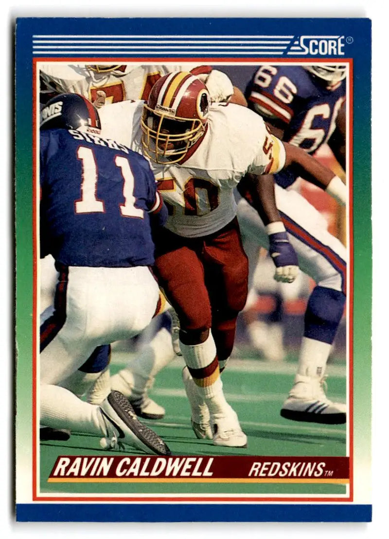 1990 Score #362 Ravin Caldwell - Football Card Single