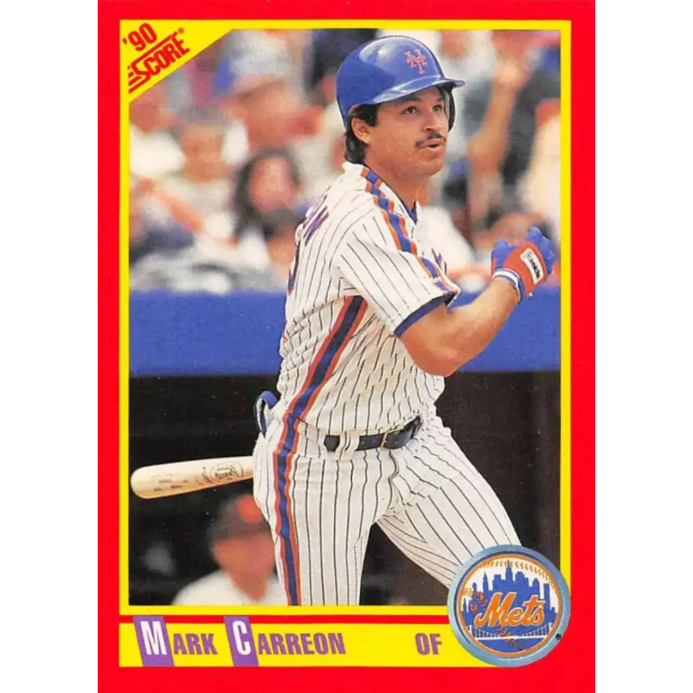 1990 Score #363 Mark Carreon NM-MT New York Mets Baseball Card - Baseball Card Single