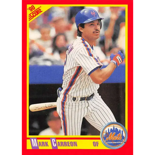 1990 Score #363 Mark Carreon NM-MT New York Mets Baseball Card - Baseball Card Single