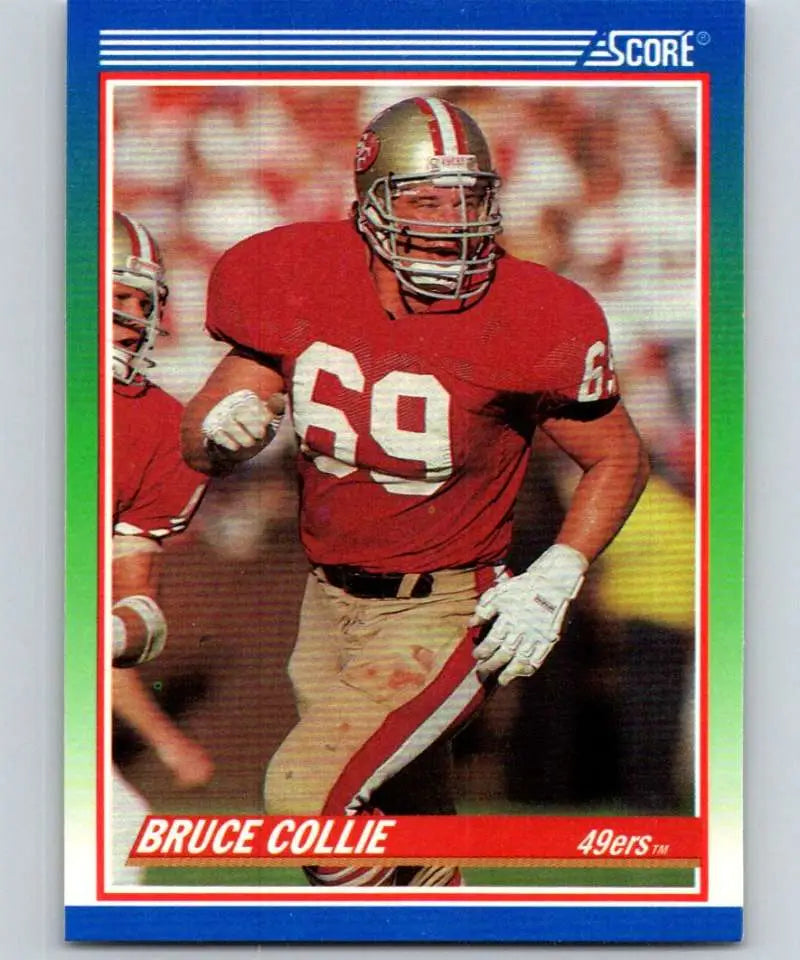 1990 Score #365 Bruce Collie NM-MT RC Rookie San Francisco 49ers Football Card - Football Card Single