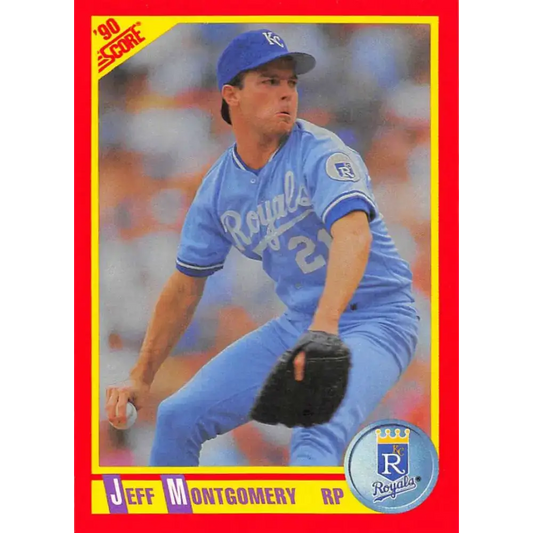 1990 Score #365 Jeff Montgomery NM-MT Kansas City Royals Baseball Card - Baseball Card Single