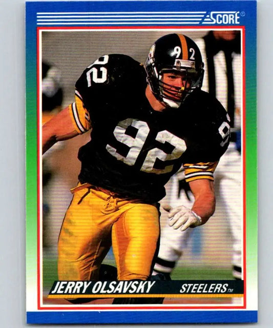 1990 Score #367 Jerry Olsavsky NM-MT Pittsburgh Steelers Football Card