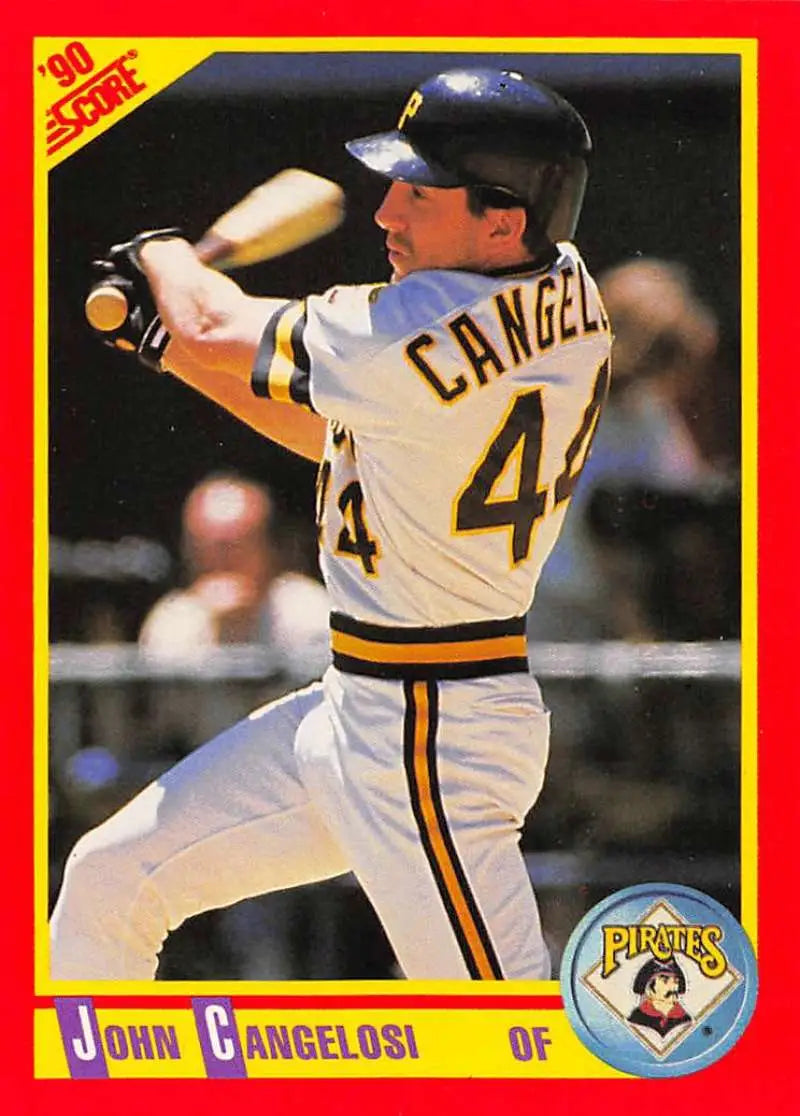 1990 Score #367 John Cangelosi EX Excellent Pittsburgh Pirates Baseball Card - Baseball Card Single