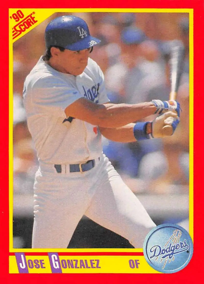 1990 Score #368 Jose Gonzalez EX Excellent Los Angeles Dodgers Baseball Card - Baseball Card Single