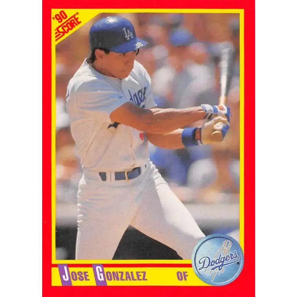 1990 Score #368 Jose Gonzalez NM-MT Los Angeles Dodgers Baseball Card - Baseball Card Single