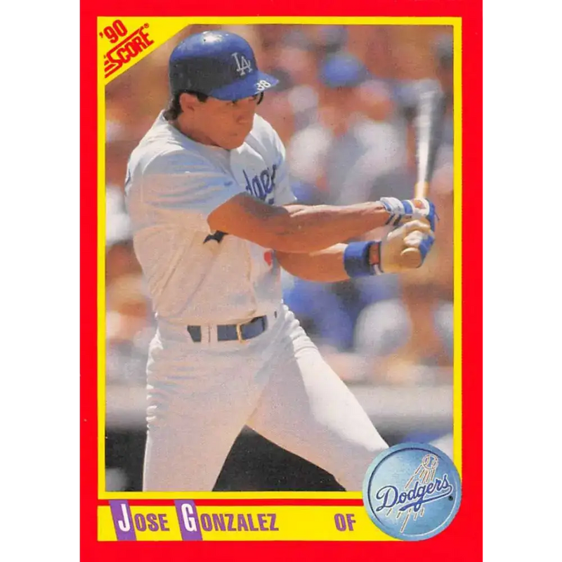 1990 Score #368 Jose Gonzalez NM-MT Los Angeles Dodgers Baseball Card - Baseball Card Single