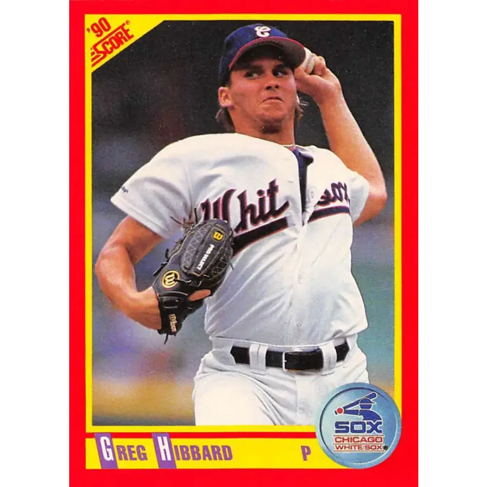 1990 Score #369 Greg Hibbard NM-MT RC Rookie Chicago White Sox Baseball Card - Baseball Card Single