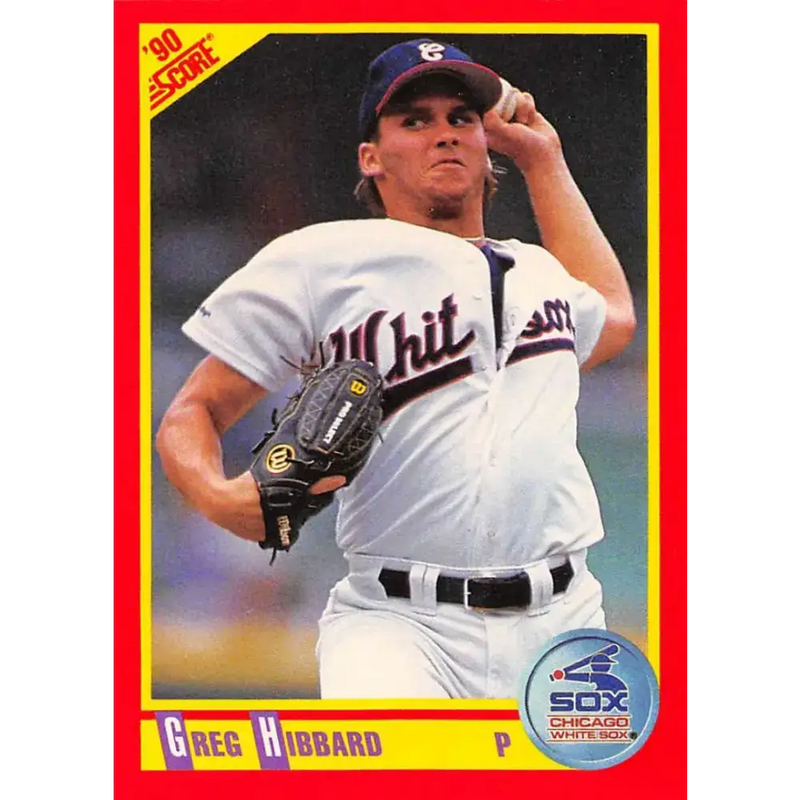 1990 Score #369 Greg Hibbard NM-MT RC Rookie Chicago White Sox Baseball Card - Baseball Card Single