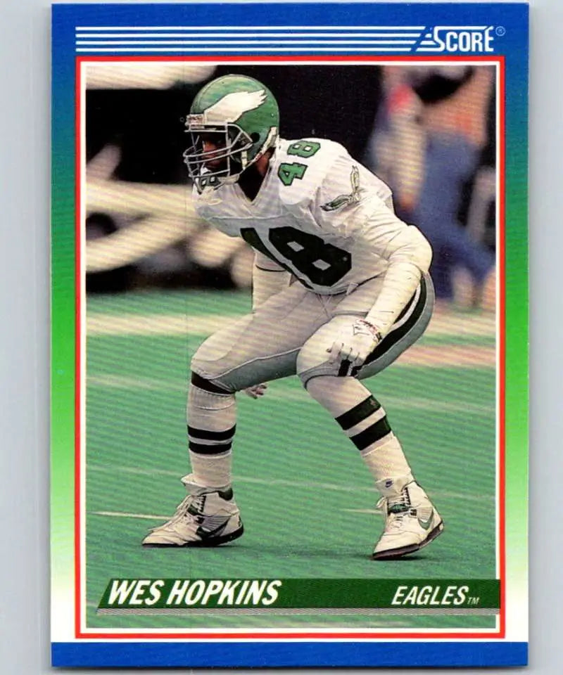 1990 Score #369 Wes Hopkins NM-MT Philadelphia Eagles Football Card - Football Card Single