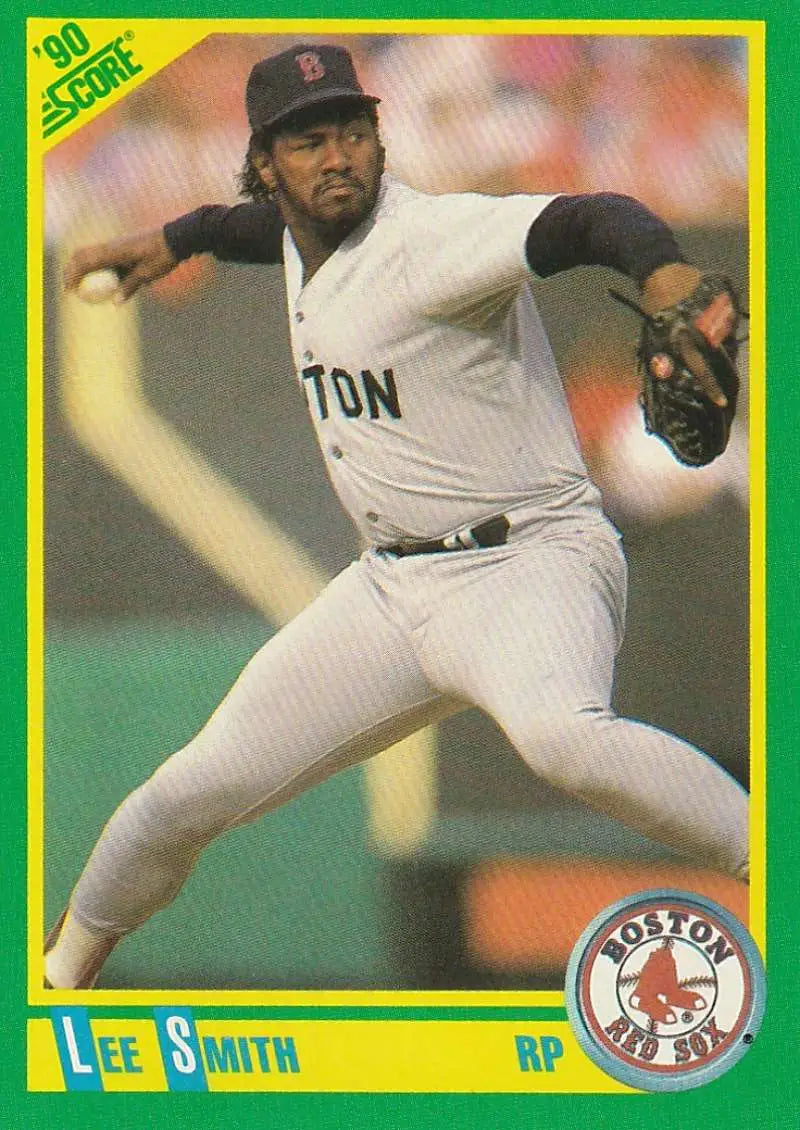 1990 Score #37 Lee Smith EX Excellent Boston Red Sox Baseball Card - Baseball Card Single