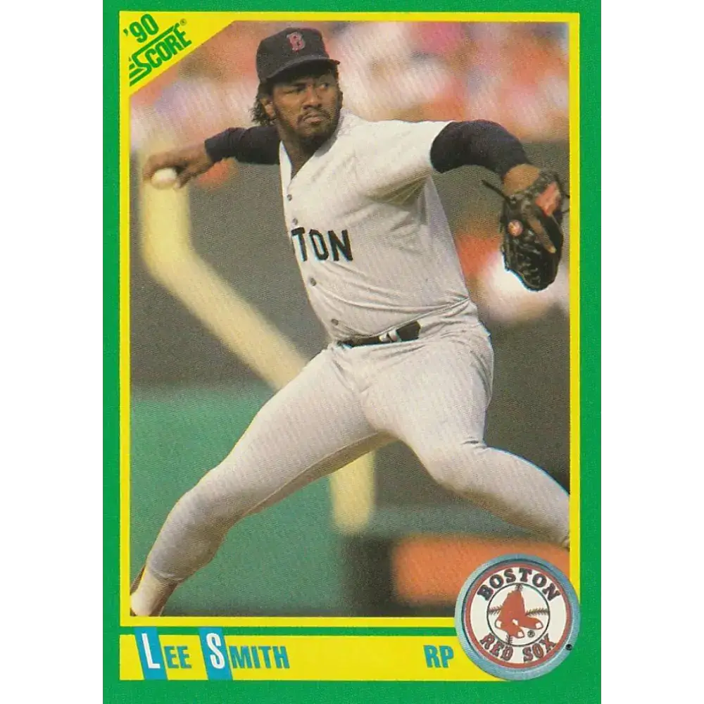 1990 Score #37 Lee Smith NM-MT Boston Red Sox Baseball Card - Baseball Card Single