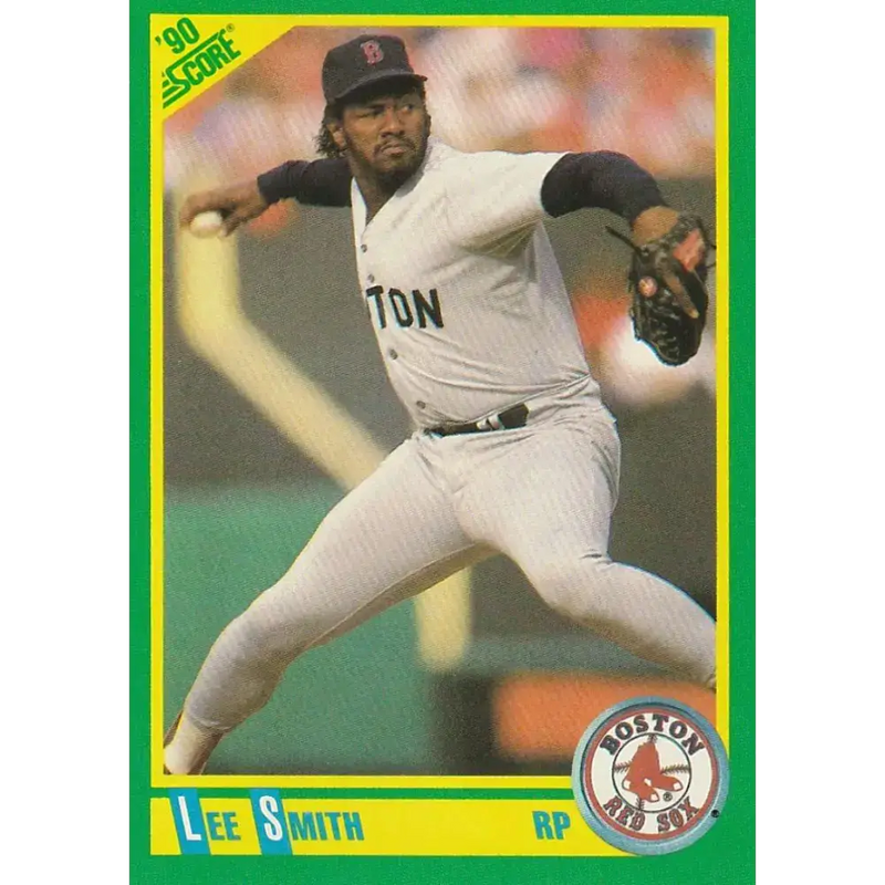 1990 Score #37 Lee Smith NM-MT Boston Red Sox Baseball Card - Baseball Card Single