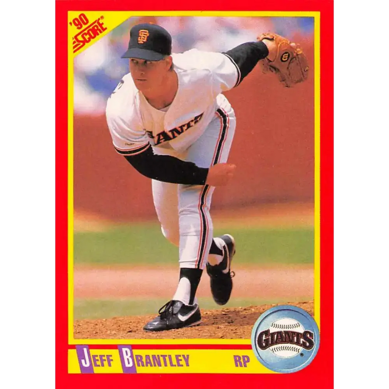 1990 Score #371 Jeff Brantley NM-MT San Francisco Giants Baseball Card - Baseball Card Single
