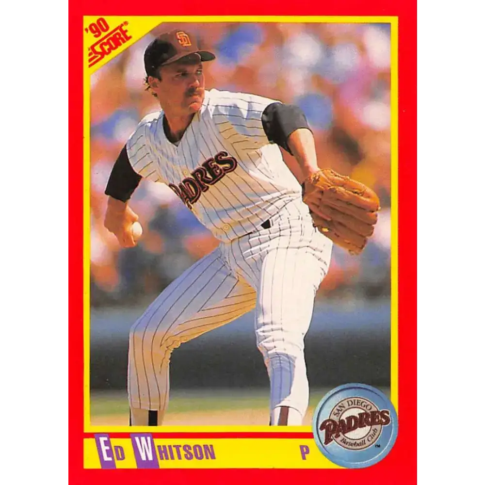 1990 Score #373 Ed Whitson NM-MT San Diego Padres Baseball Card - Baseball Card Single
