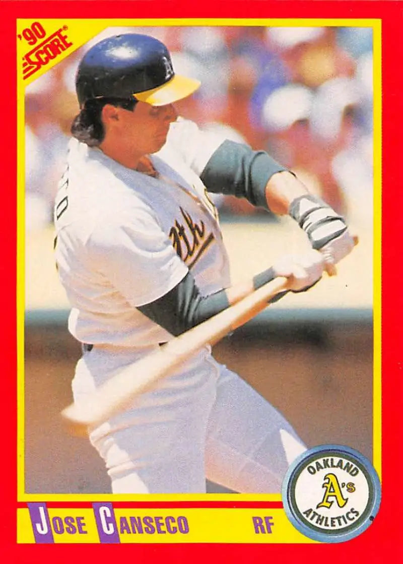 1990 Score #375 Jose Canseco EX Excellent Oakland Athletics Baseball Card - Baseball Card Single