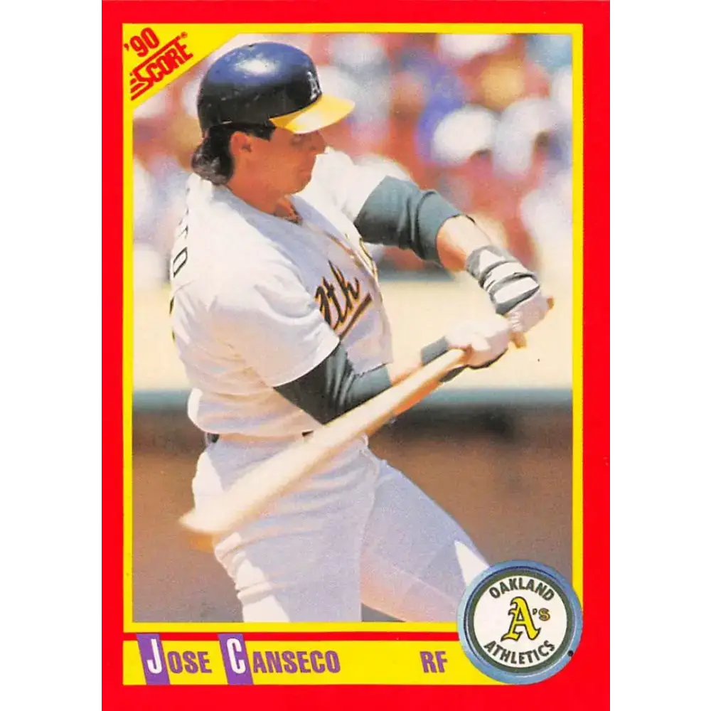 1990 Score #375 Jose Canseco NM-MT Oakland Athletics Baseball Card - Baseball Card Single