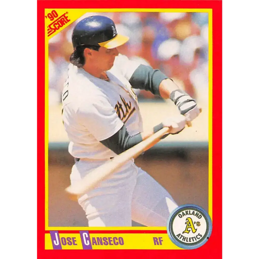 1990 Score #375 Jose Canseco NM-MT Oakland Athletics Baseball Card - Baseball Card Single