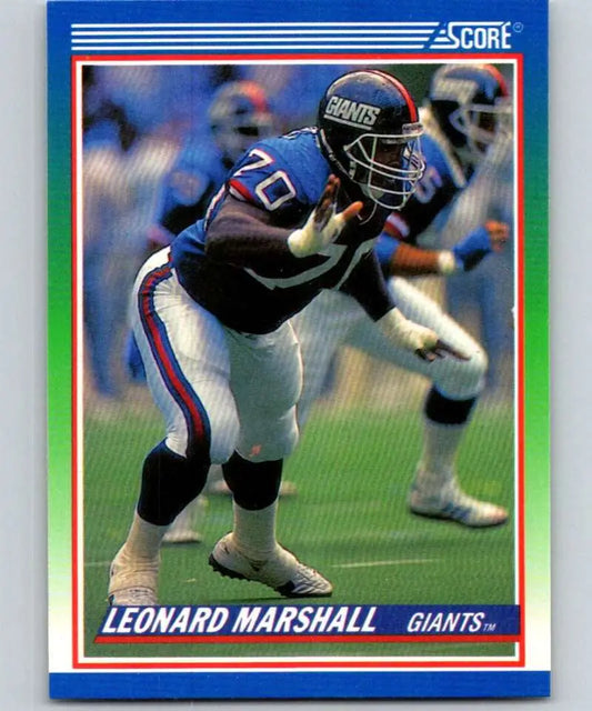 1990 Score #375 Leonard Marshall NM-MT New York Giants Football Card