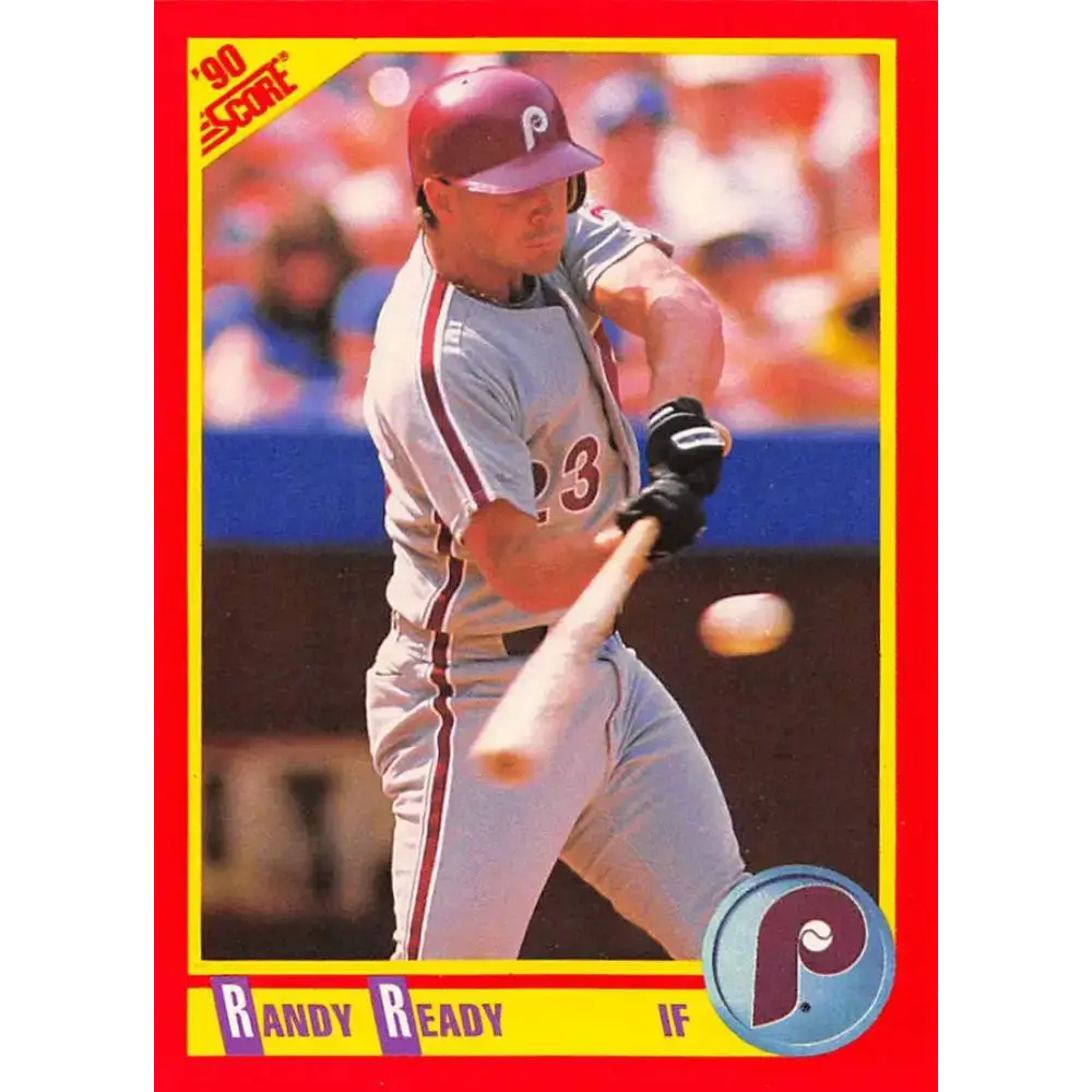 1990 Score #376 Randy Ready NM-MT Philadelphia Phillies Baseball Card - Baseball Card Single