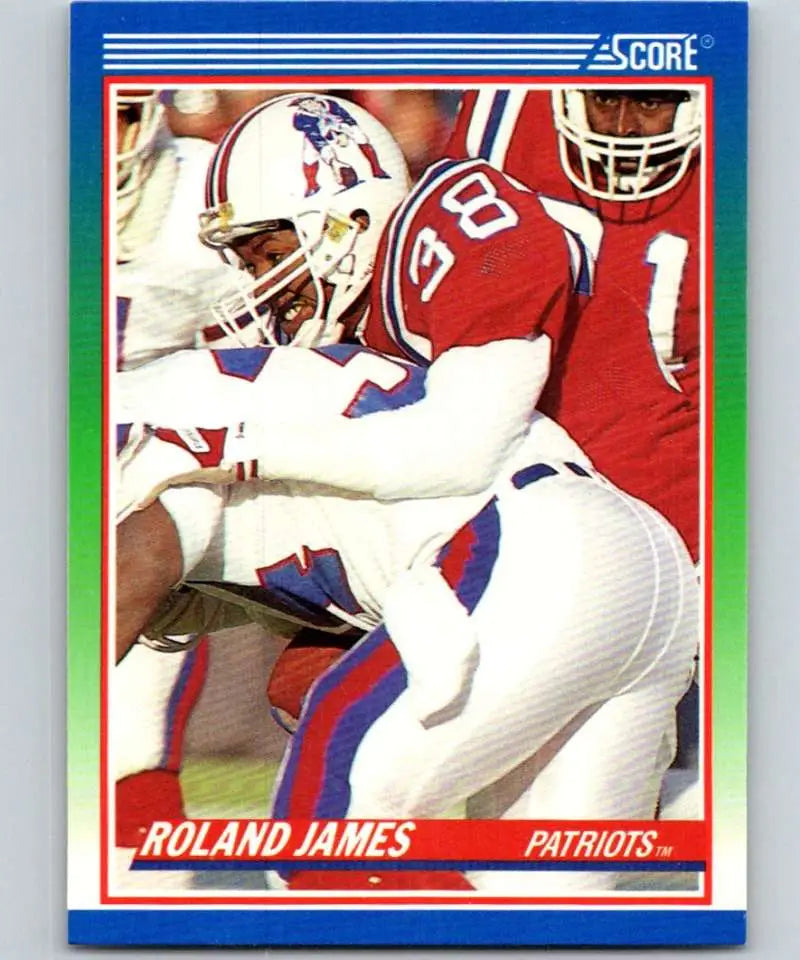1990 Score #376 Roland James NM-MT New England Patriots Football Card - Football Card Single