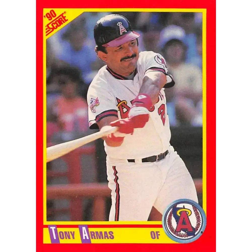 1990 Score #378 Tony Armas NM-MT California Angels Baseball Card - Baseball Card Single