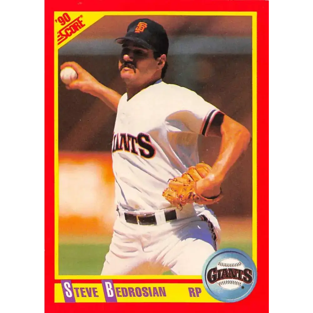 1990 Score #379 Steve Bedrosian NM-MT San Francisco Giants Baseball Card - Baseball Card Single