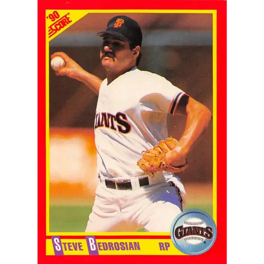 1990 Score #379 Steve Bedrosian NM-MT San Francisco Giants Baseball Card - Baseball Card Single