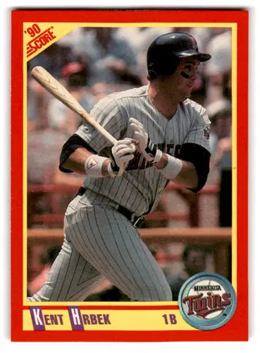 Original gloss 1990 Score Kent Hrbek baseball card NM-MT Twins ID:70020