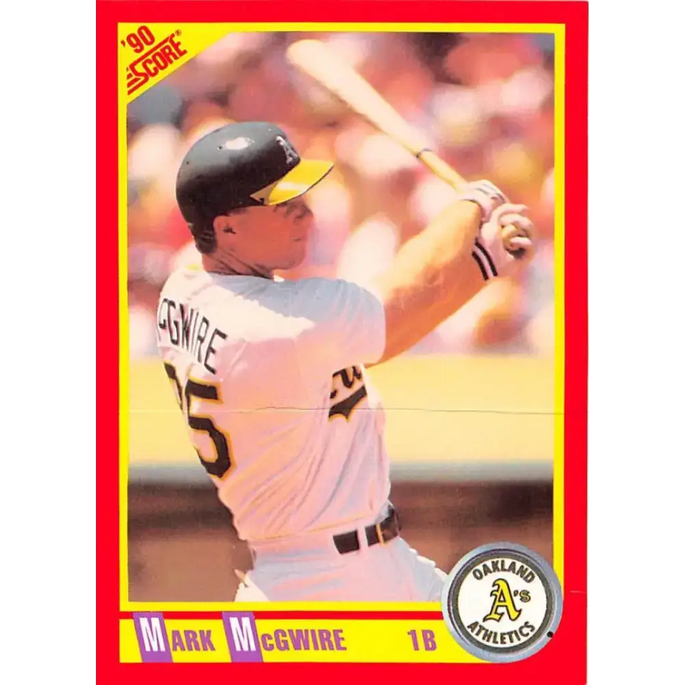 1990 Score #385 Mark McGwire NM-MT Oakland Athletics Baseball Card - Baseball Card Single