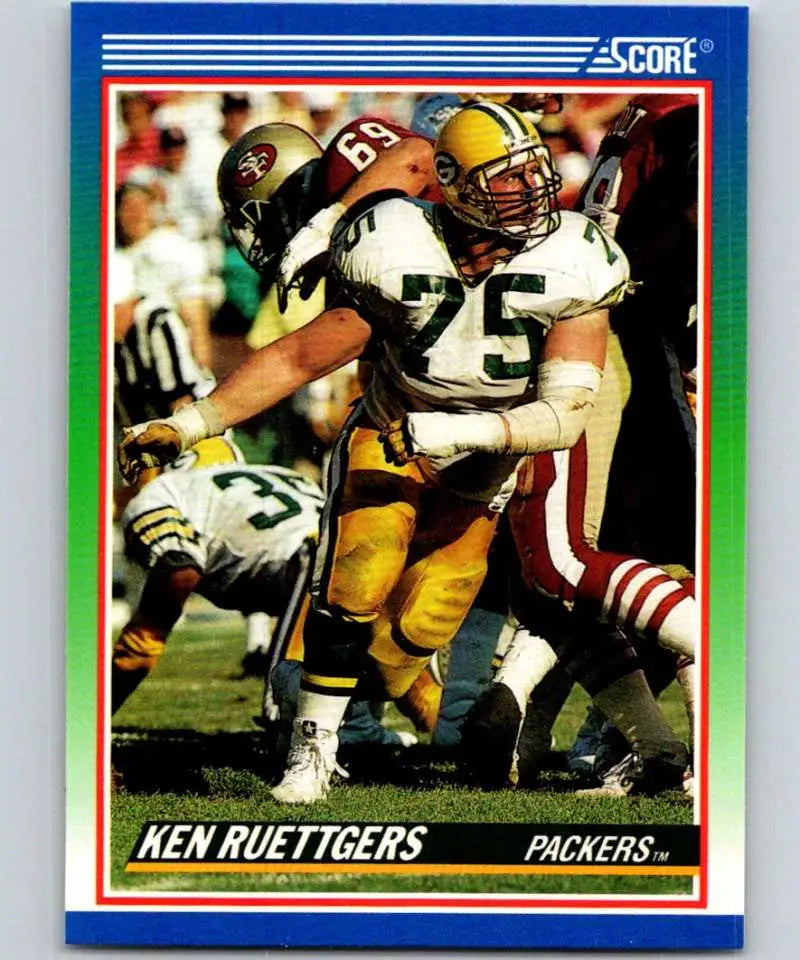 1990 Score #386 Ken Ruettgers NM-MT Green Bay Packers Football Card - Football Card Single